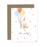 Birthday Silly Goose Card: White