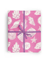 Pink Seashell Wrapping Paper Roll