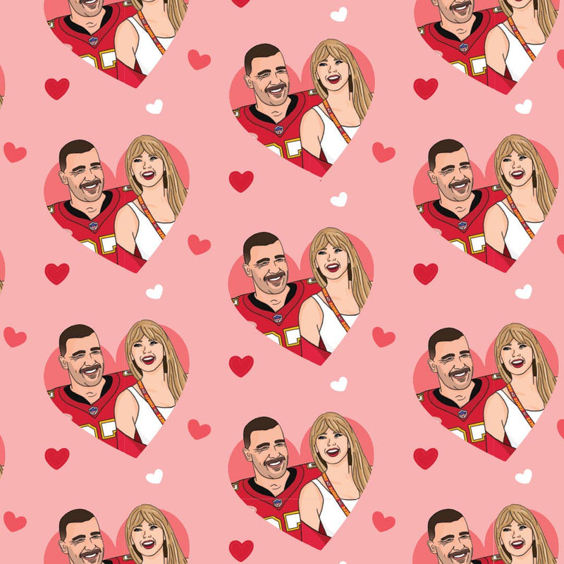 Taylor Travis Love Valentine's Wrapping Paper