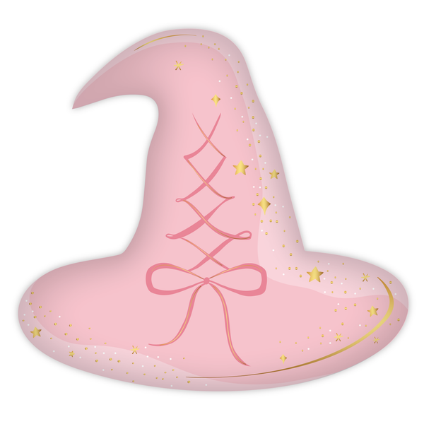 PINK WITCH HAT PLATES
