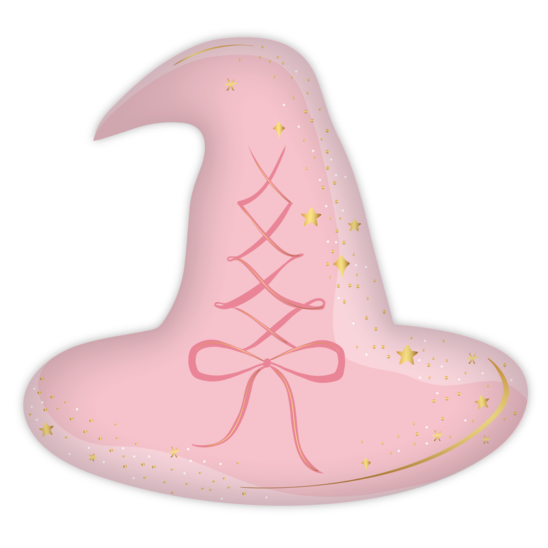 PINK WITCH HAT PLATES