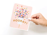 Hooray Confetti Popper Greeting Card