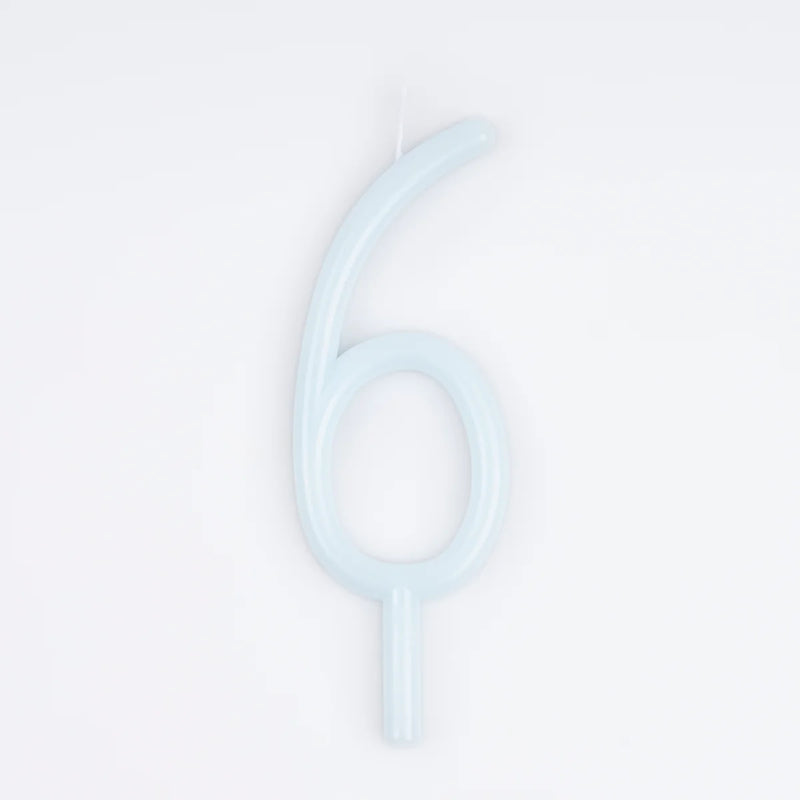 Slim Number Candle - 6