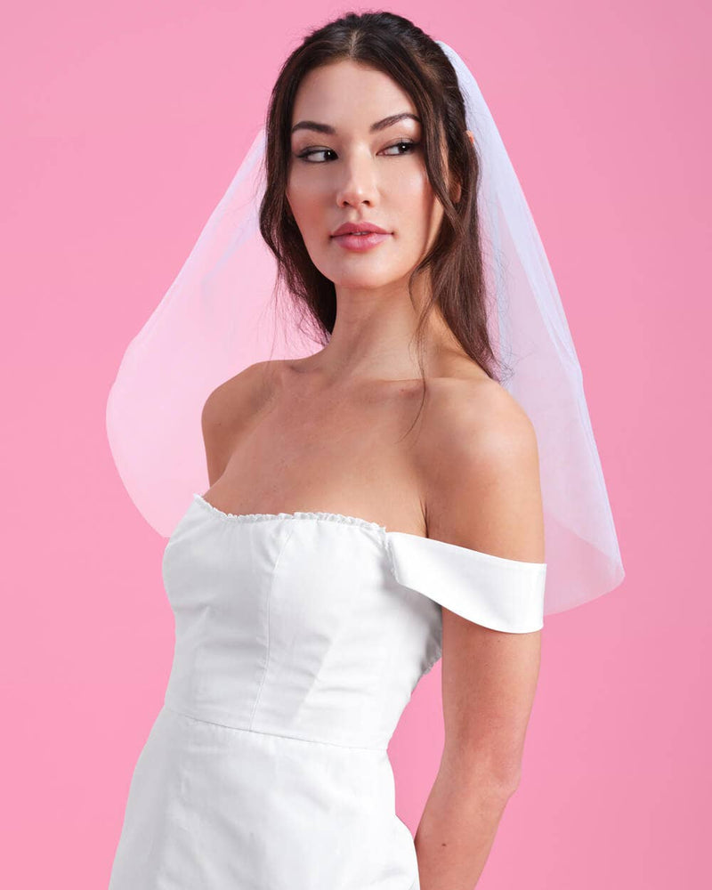 Bride To Be Embroidered Veil, Bachelorette Party