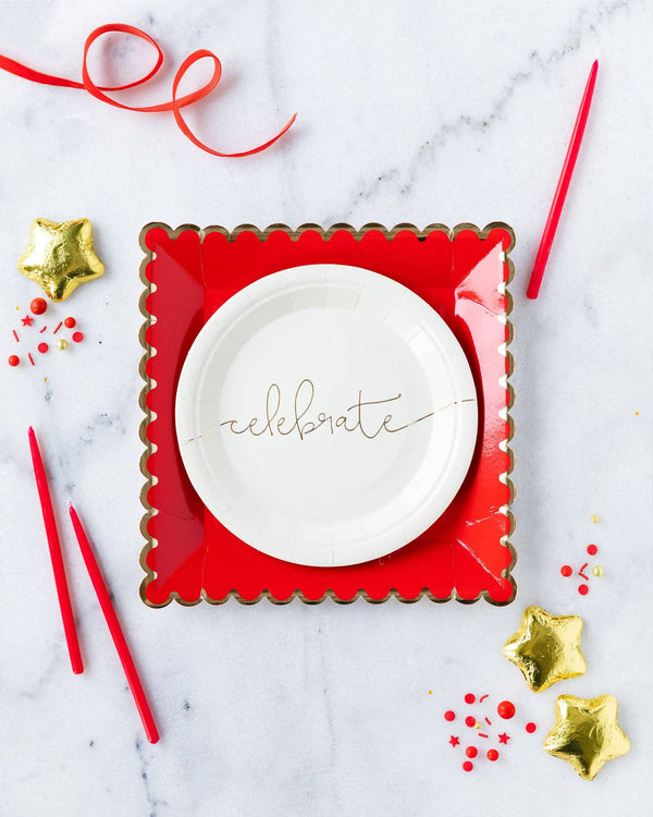 Basic Celebrate 7" Plates (x8)