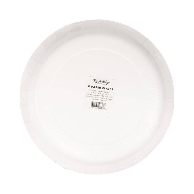 Hamptons Floral 10" Round Paper Plate