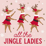 Funny Christmas Cocktail Napkins | Jingle Ladies - 20ct