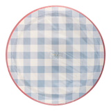 Hamptons Chambray Gingham Paper Plate