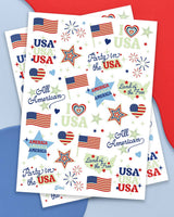 Fourth of July Tattoos | glow in dark, patriotic, usa flag,