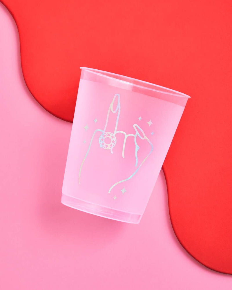 Bachelorette Party Decor, Ring Cups - Rose Gold, Bridal