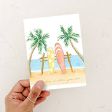 Paradise is With You Love card: White