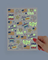 Fourth of July Tattoos | glow in dark, patriotic, usa flag,