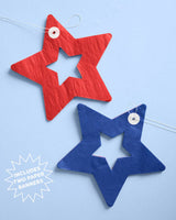 Star Spangled Banner - set of 2 paper banners, USA, 4th of July