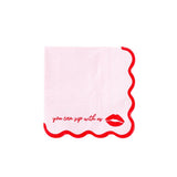 Galentines 'Sip with Us' Cocktail Napkin