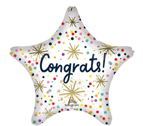 Jumbo Confetti Sprinkle Congrats Balloon