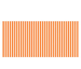 Orange Striped Tablecloth