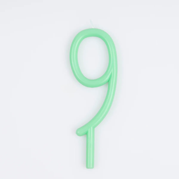 Slim Number Candle - 9