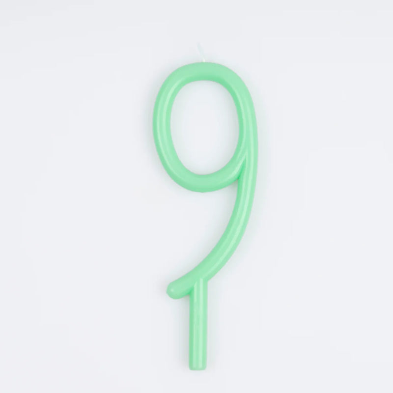 Slim Number Candle - 9