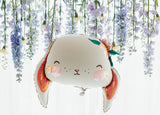 26” Floral Easter Bunny Chick Foil Balloon