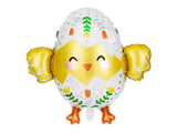 31” Easter Floral Chick Foil Balloon