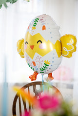 31” Easter Floral Chick Foil Balloon
