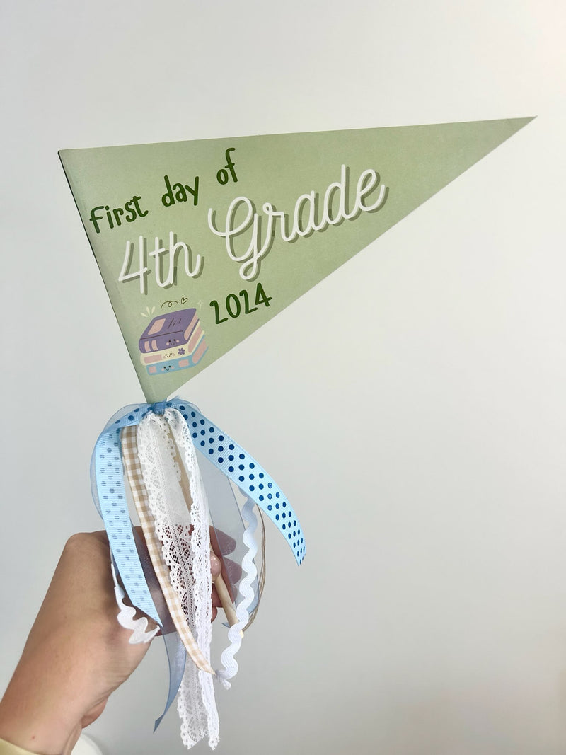 First Day Of School Pennant