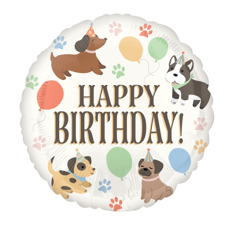 Jumbo Pawsome Party Happy Birthday Balloon