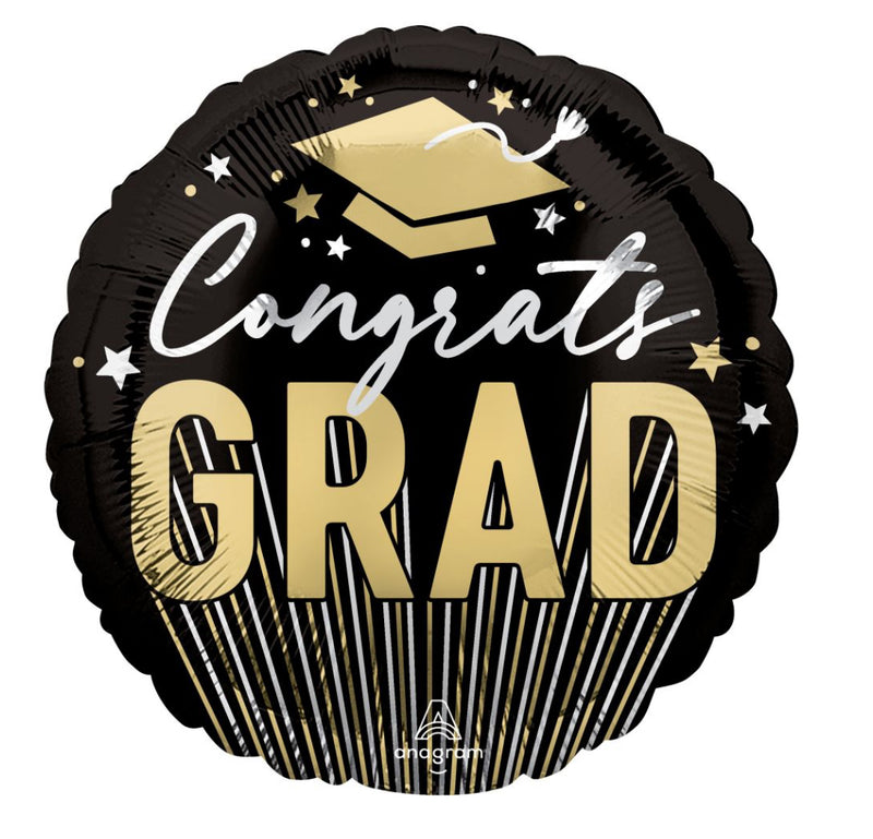 Standard Stripes On Stripes Grad Balloon