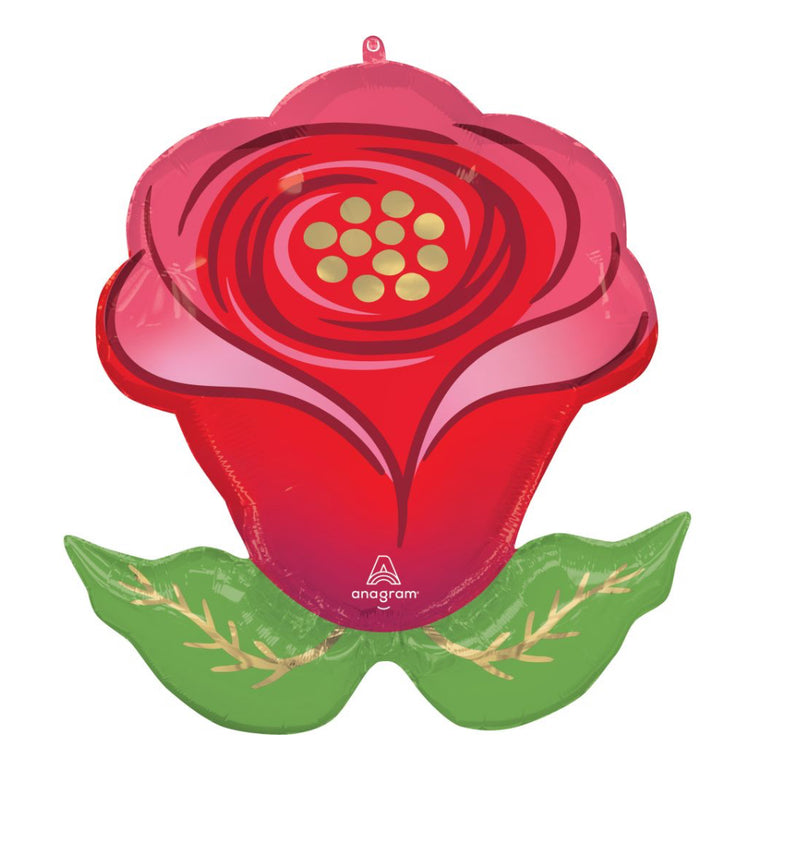 SuperShape Sending Flowers Rose P30 Balloon