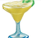 Betallic Margarita Glass 33 inch Shaped Foil Balloon Packaged