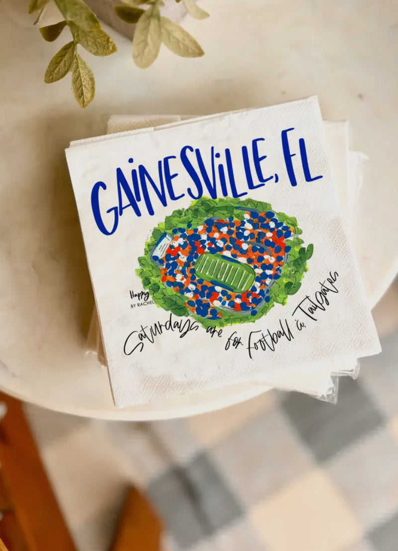 Gainesville, FL Tailgate Napkins-20/pk Lunch Size-Full Color