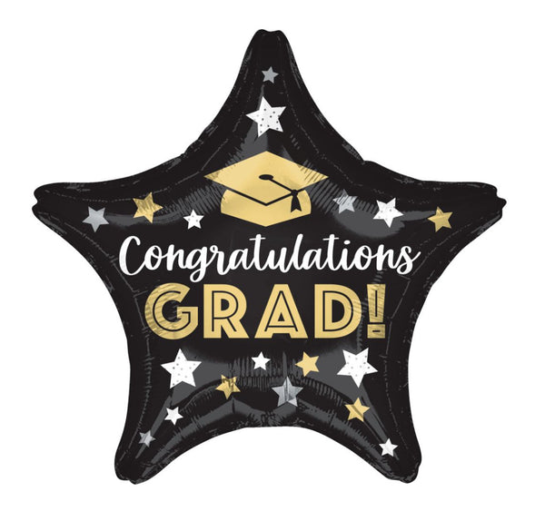 18" Congratulations Grad Stars Balloon