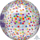 Orbz Happy Birthday Funfetti Balloon