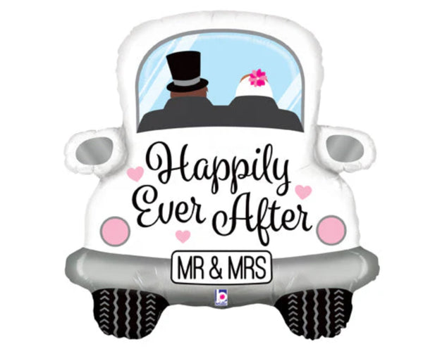 31" Foil Shape Happily Ever After Car Balloon