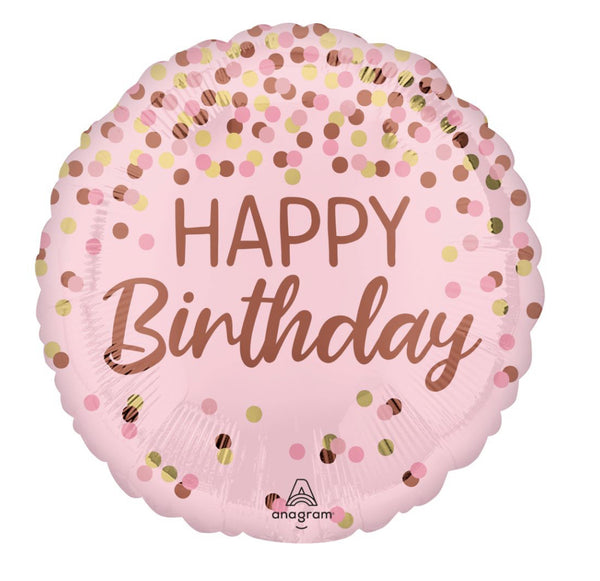 Standard Pretty Pink Happy Birthday Balloon