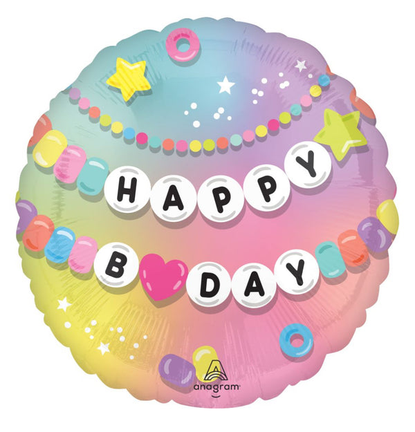 18" Friendship Balloon Happy Birthday