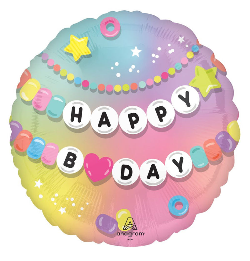 18" Friendship Balloon Happy Birthday