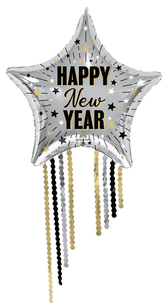 Happy New Year Elegant 50 inch Foil Balloon