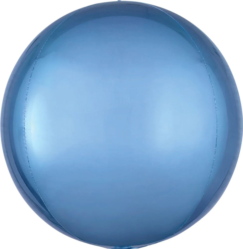 16” Pastel Blue Orbz Foil Balloon