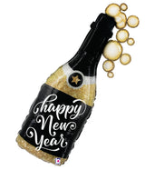 Happy New Year Champagne Bottle Balloon