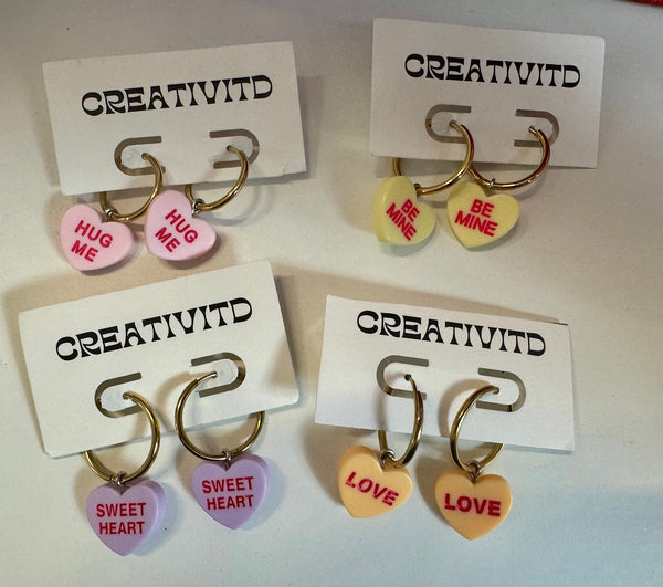 Creativitd Valentines Earings