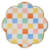 Colorful Pattern Dinner Plates (x 8)