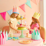 Stripe Party Crowns (x8)