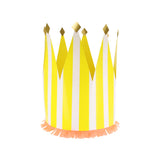 Stripe Party Crowns (x8)