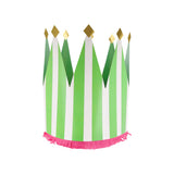 Stripe Party Crowns (x8)