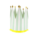 Stripe Party Crowns (x8)
