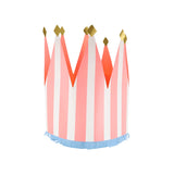 Stripe Party Crowns (x8)