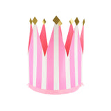 Stripe Party Crowns (x8)