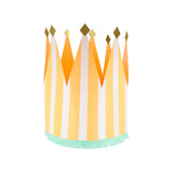 Stripe Party Crowns (x8)