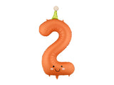 34” Matte #2 Party Hat Foil Balloon